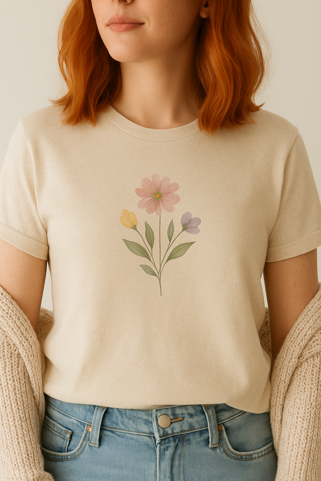 Pastel Petals – Beige